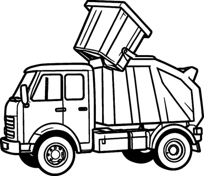 A garbage truck with a lifting arm tips a wheelie bin up over the back of the truck.