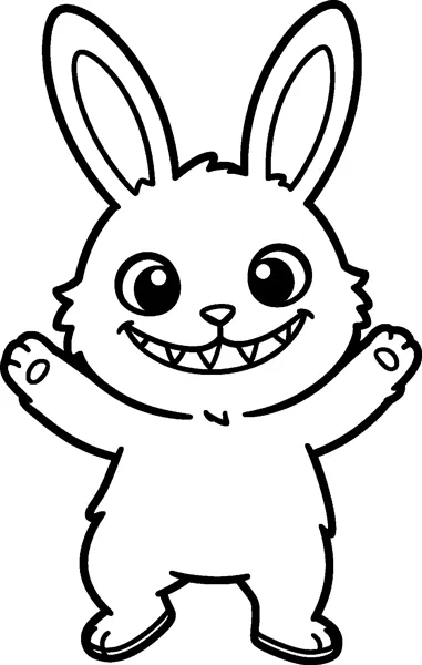 Labubu dances with both arms raised and its knees bent, showing a fluffy chest tuft and a toothy grin.